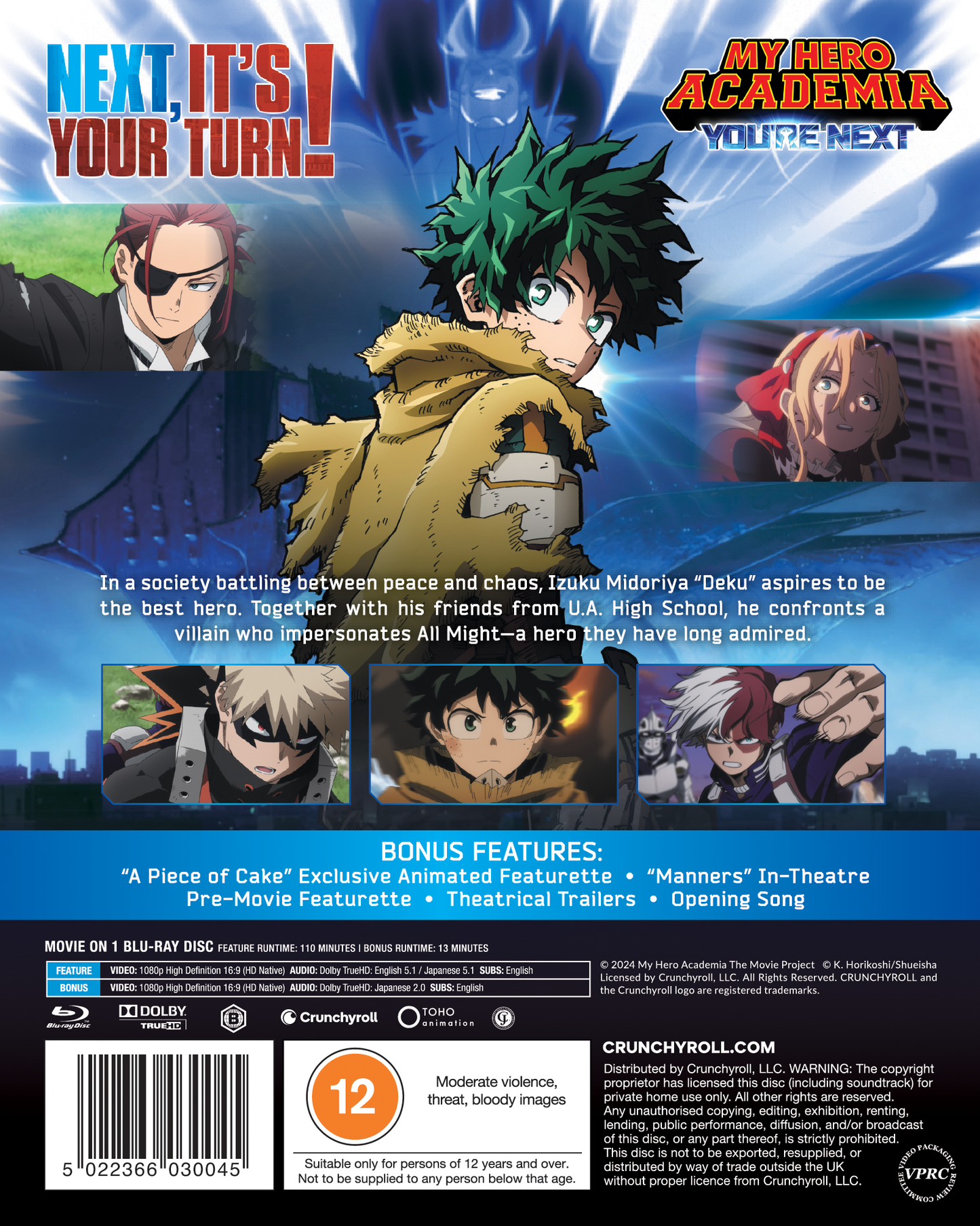 My Hero Academia: You're Next The Movie - Blu-ray