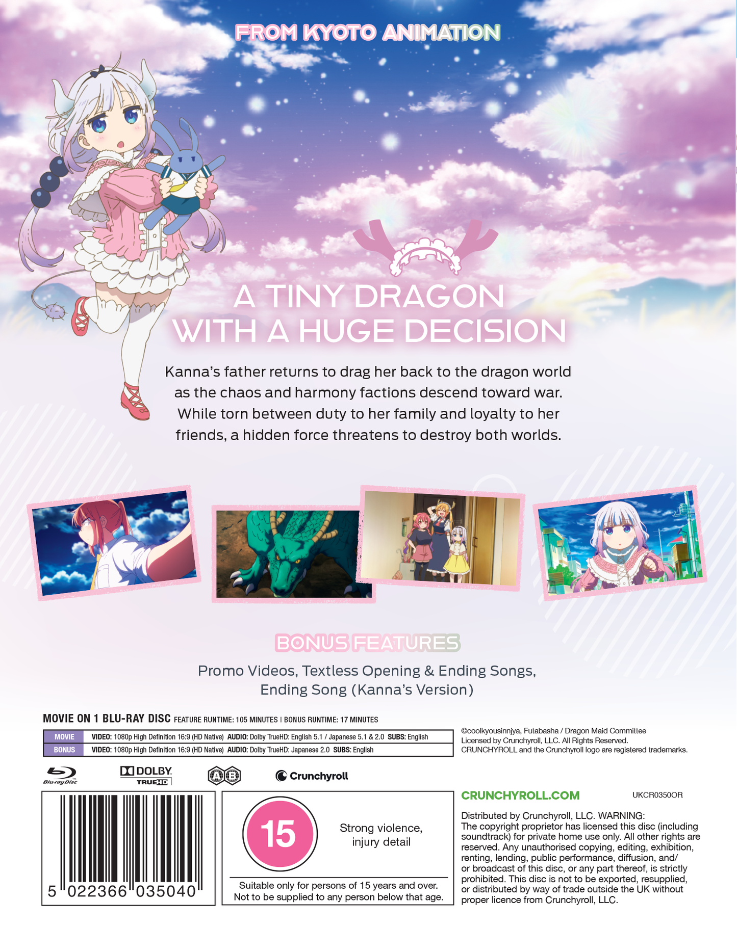Miss Kobayashi's Dragon Maid: A Lonely Dragon Wants To Be Loved - Blu-ray