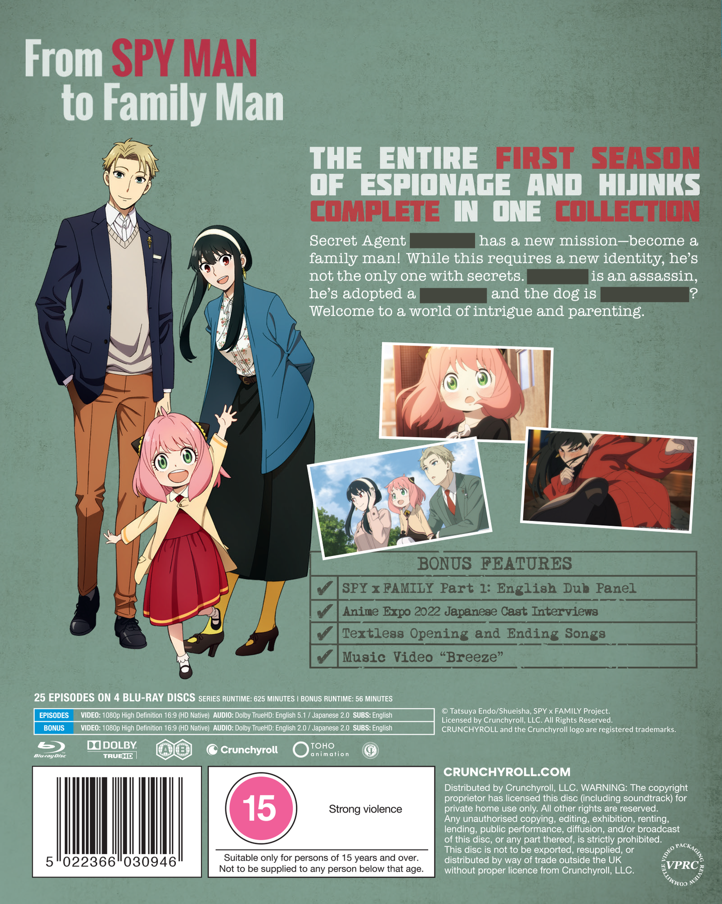 SPY x FAMILY Complete Season 1 Collection - Blu-ray