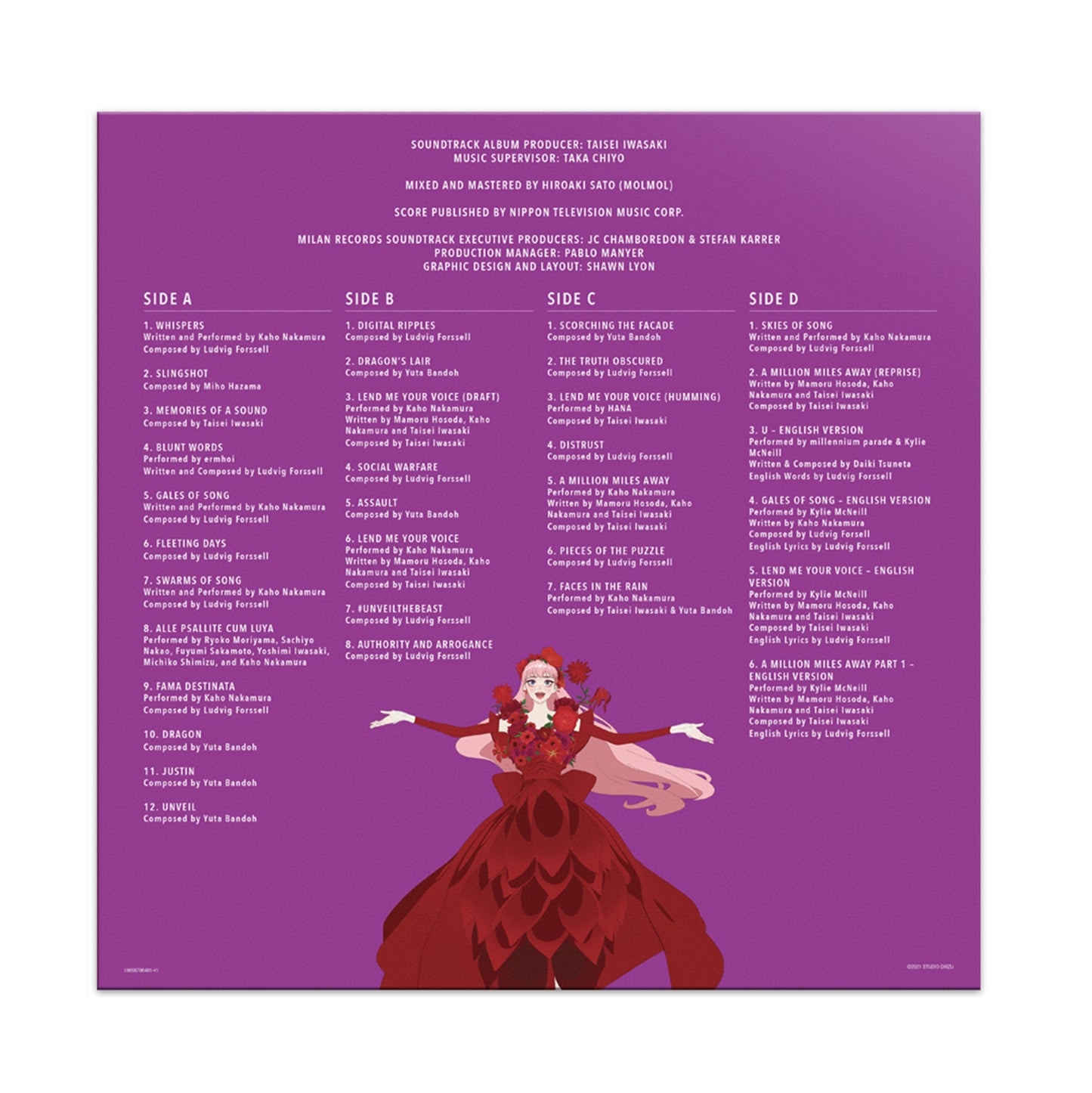 BELLE - 2x LP vinyl soundtrack