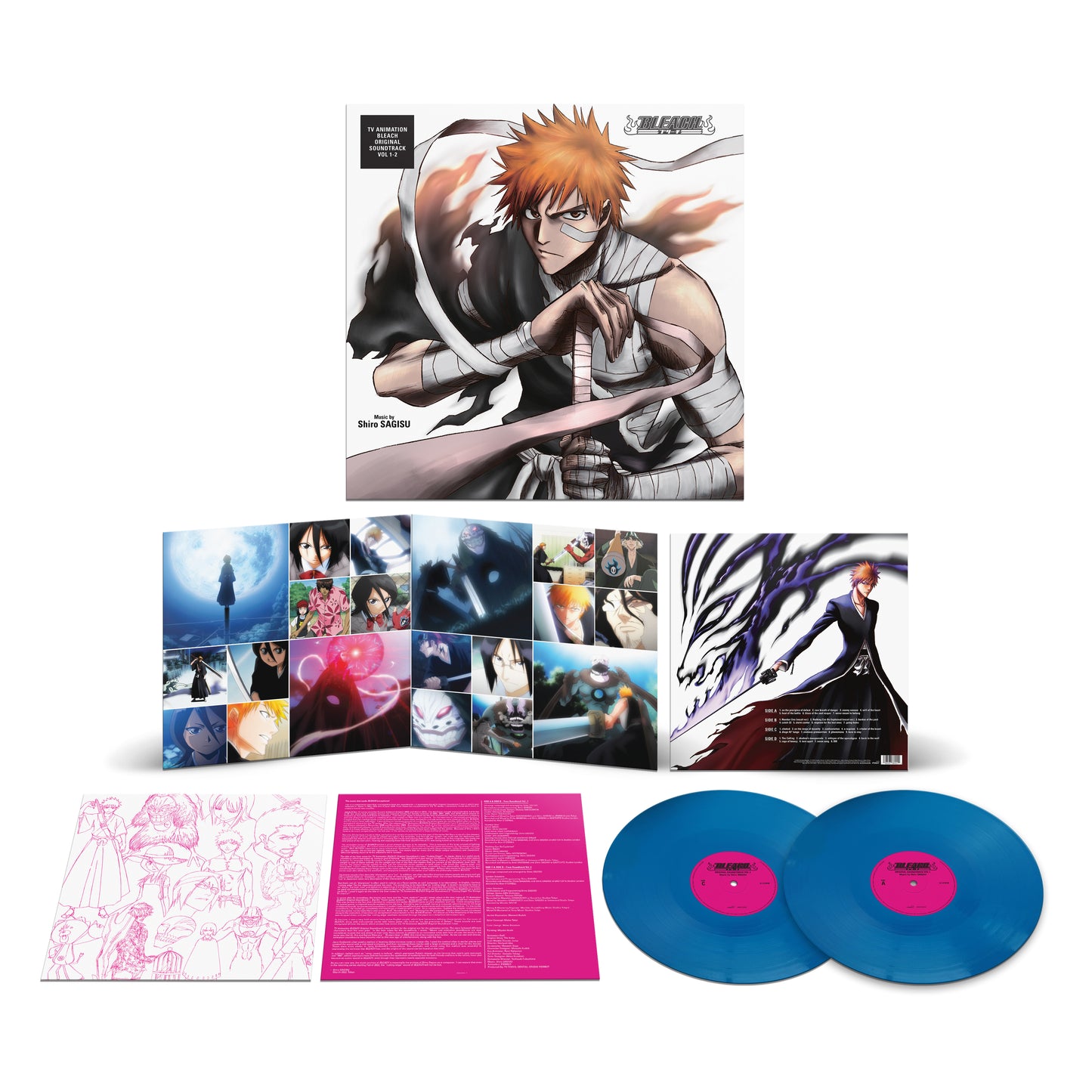 Bleach Original Soundtrack - 2 x 12" translucent blue vinyl LP
