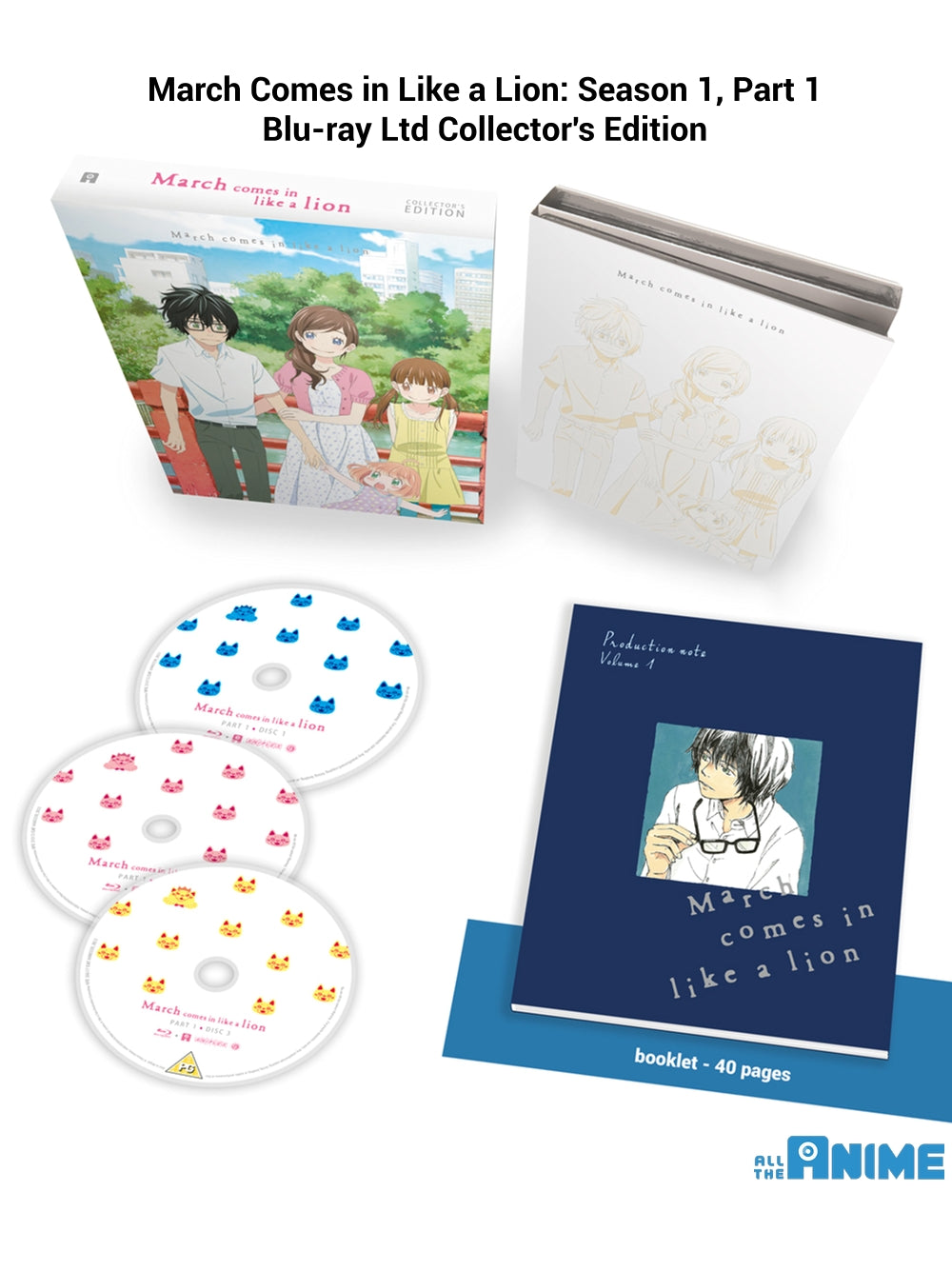March Comes in Like a Lion: S1 Part 1 - Blu-ray Collector's Edition