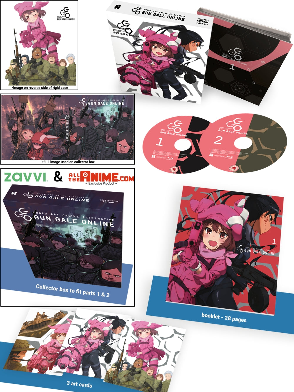 Sword Art Online Alternative: Gun Gale Online Part 1 - Blu-ray Collector's Edition w/ Exclusive Art Box