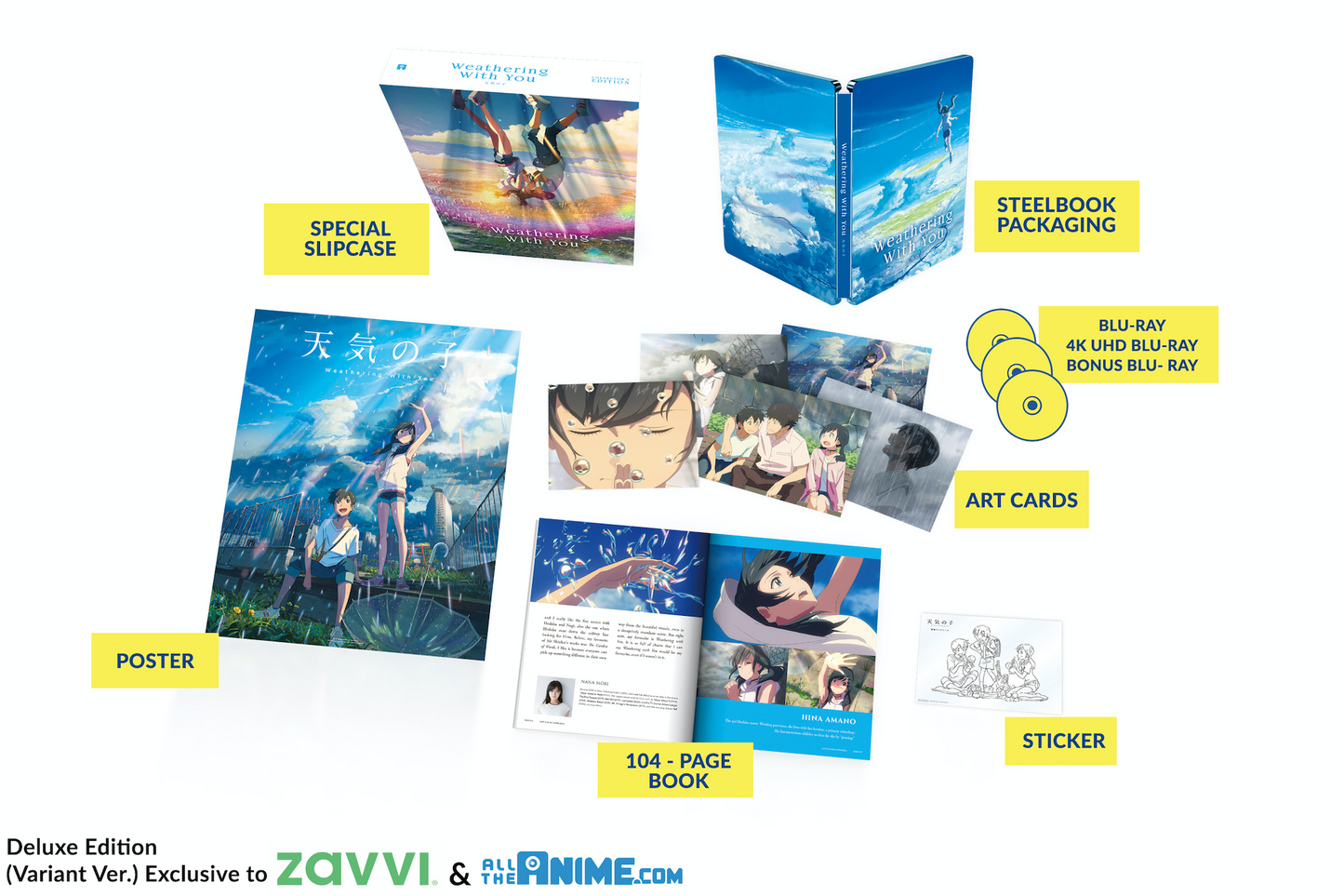 Weathering With You - 4K UHD+Blu-ray Deluxe Edition Variant Ver. (AllTheAnime.com Exclusive)
