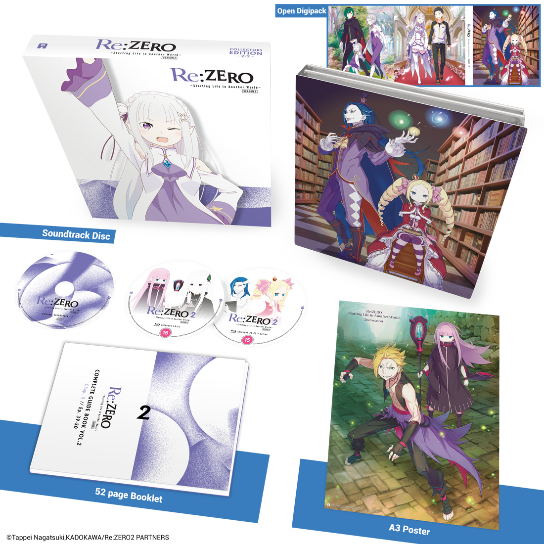 Re:ZERO Season 2 Part 2 - Blu-ray + Soundtrack CD Collector's Edition ...