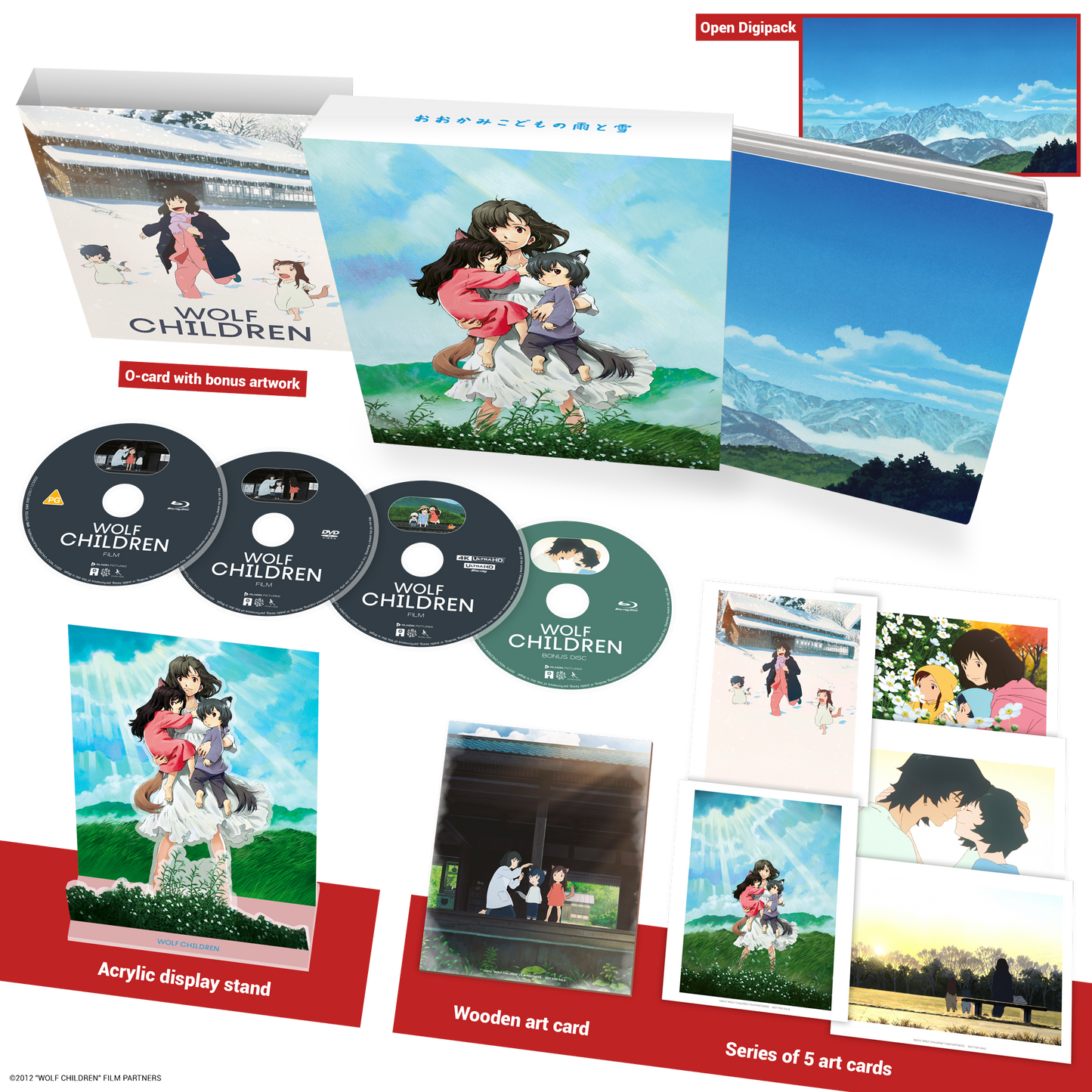 Wolf Children 4K UHD + Blu-ray + DVD Deluxe Edition