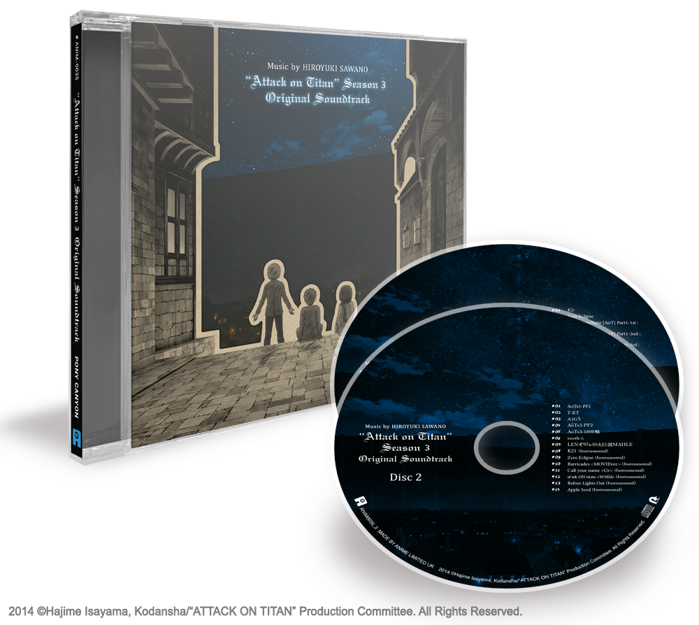Attack on Titan: Season 3 Soundtrack - CD