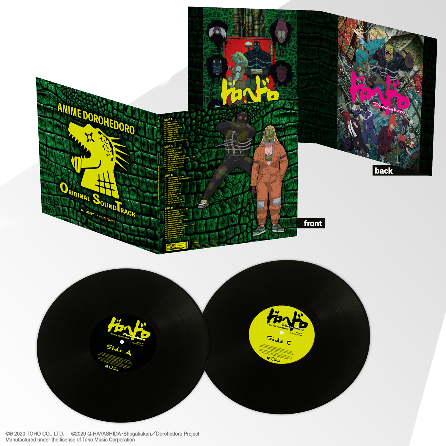 Dorohedoro Season 1 Original Soundtrack 2x vinyl - black – alltheanime Dorohedoro Season 1 Original Soundtrack 2x vinyl - black – alltheanime