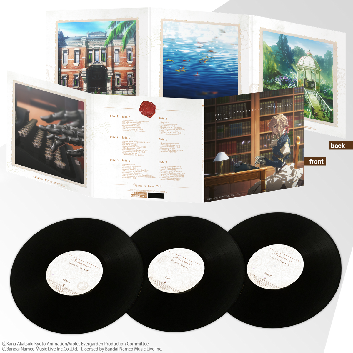 Violet Evergarden: Automemories - Original Soundtrack Vinyl Violet Evergarden: Automemories - Original Soundtrack Vinyl