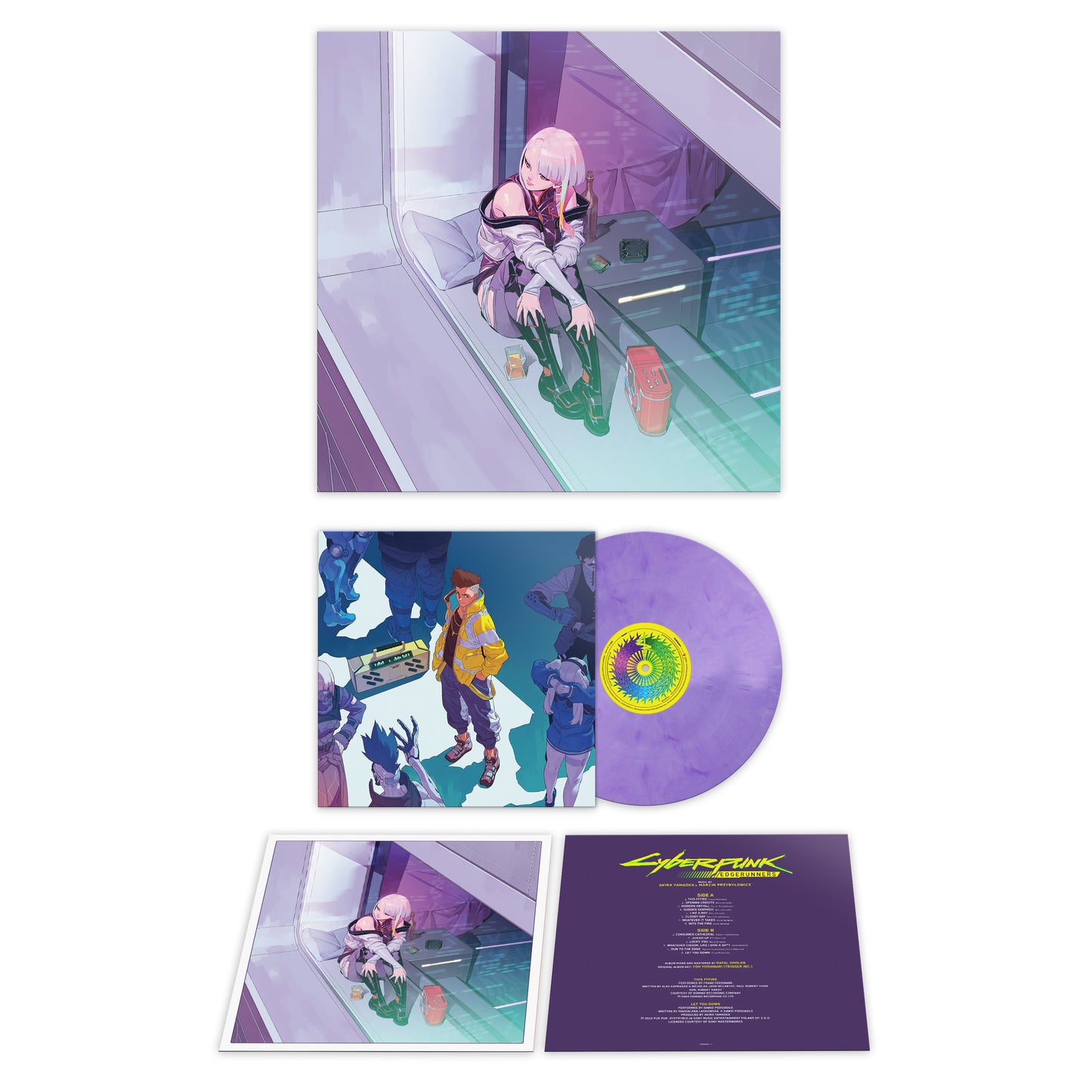 Cyberpunk: Edgerunners Original Series Soundtrack - 12"  transparent marbled purple vinyl LP