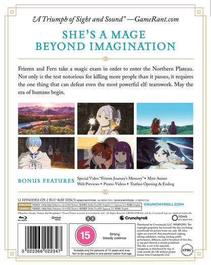 FRIEREN: Beyond Journey's End Season 1 Part 2 - Blu-ray