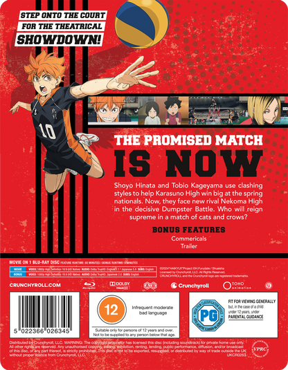 HAIKYU!! - Movie: The Dumpster Battle - Limited Edition Blu-ray Steelbook