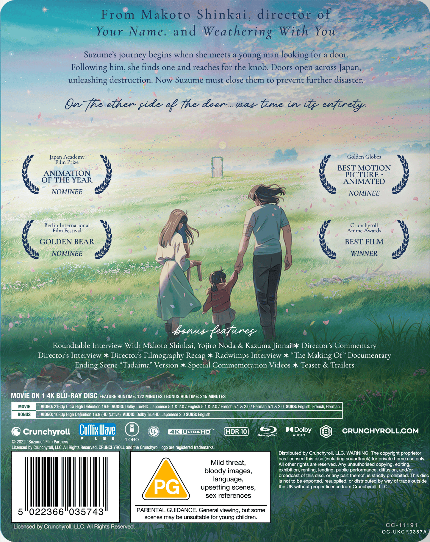 Suzume - 4K UHD Blu-ray Steelbook