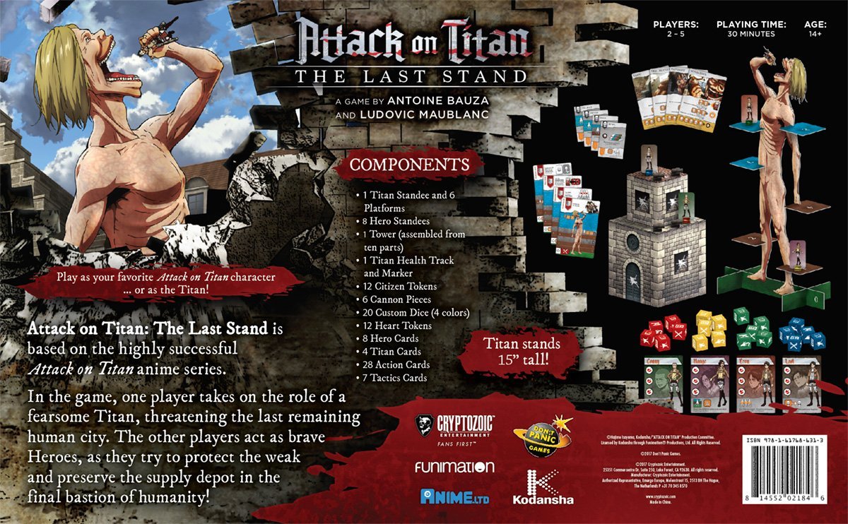 Attack on Titan: The Last Stand - Board Game