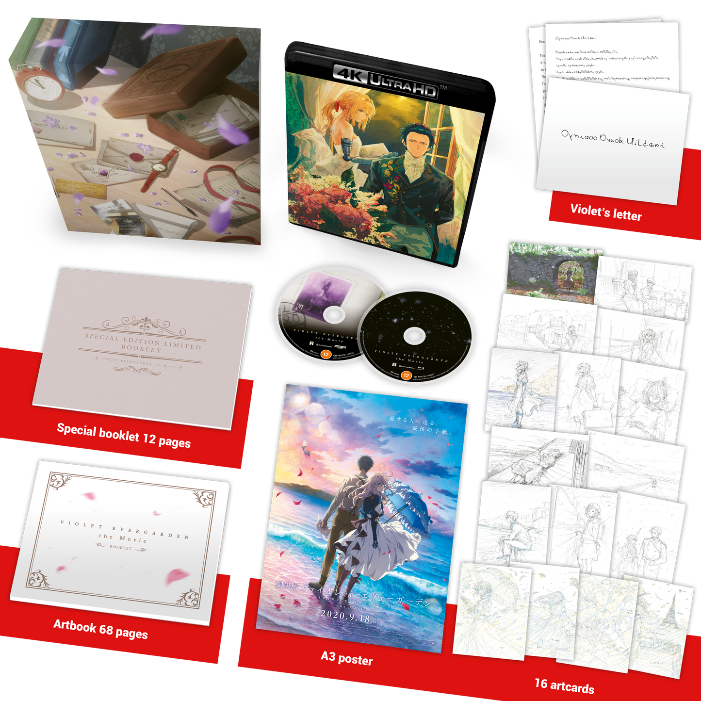 Violet Evergarden the Movie - 4K UHD + Blu-ray Collector's Edition