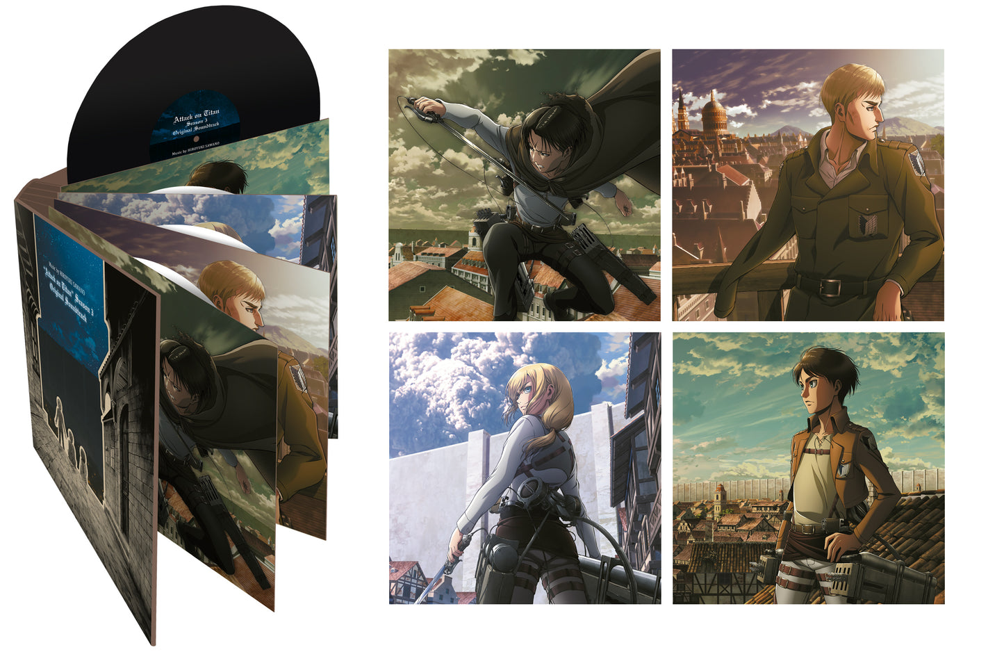 Attack on Titan: Season 3 Soundtrack - 4 x LP Vinyl Deluxe Edition