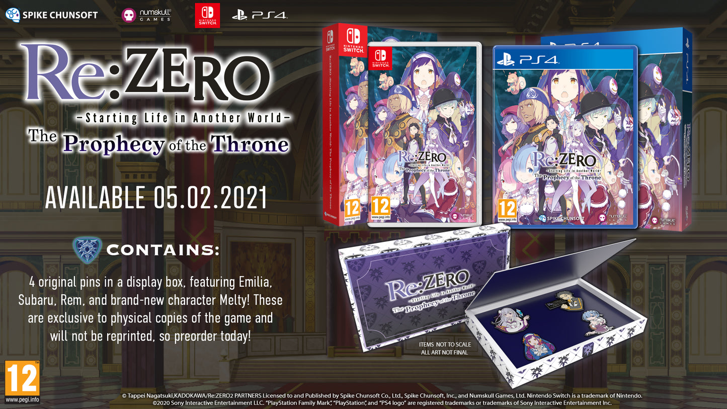 Re:ZERO - The Prophecy of the Throne, Standard Edition