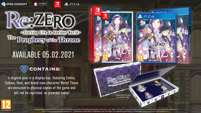 Re:ZERO - The Prophecy of the Throne, Standard Edition