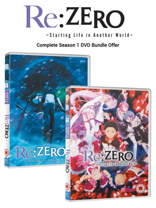 Re:ZERO Season 1 - Complete DVD Bundle Offer