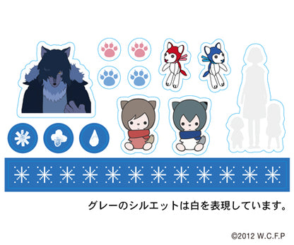 Wolf Children sticker set